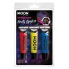 UV Neon Gyümölcsös Szájfény - Piros, Sárga, Kék - 3 db-os, 15 ml