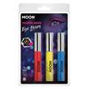 UV Neon Szemhéjtus - Piros, Sárga, Kék - 3 db-os, 10 ml