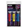 UV Neon Szempillafesték - Piros, Sárga, Kék - 3 db-os, 15 ml