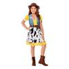 Sárga Vadnyugati Cowgirl Jelmez Kislányoknak - L