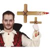 Vámpírölő Karó Kereszttel Halloweenre, 30 cm