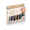 Vegyes Csillámos Arc- és Testzselé - 6 db-os, 12 ml