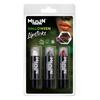 Vegyes Körömlakk Halloweenre - Fehér, Fekete, Piros - 3 db-os, 14 ml