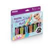 Vegyes Pasztell UV Neon Arc- és Testfesték - 6 db-os, 12 ml