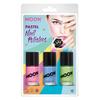 Vegyes UV Neon Körömlakk - Rózsaszín, Kék, Zöld - 3 db-os, 14 ml
