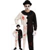 Véres Bohóc Fiú Jelmez Halloweenre, 14 - 16 Év, Fehér, Fekete