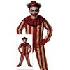 Véres Csíkos Ijesztő Bohóc Fiú Jelmez Halloweenre, 14 - 16 Év