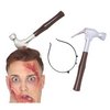 Véres Kalapács Fejpánt Halloweenre, 28 cm