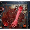 Véres Levágott Kar Halloween Dekorációhoz, Latex, 40 cm