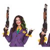 Veszélyes Puska Kiegészítő Joker Jelmezhez Halloweenre, 65 cm
