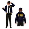 Vicces FBI Sörfelügyelő Férfi Jelmez Legénybúcsúra, M (48-50), Kék, Piros