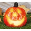 Világító Tök Dekoráció Halloweenre, 15 cm