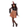 Narancssárga Vintage Boszorkány Jelmez Nőknek Halloweenre - S