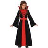 Vörös-Fekete Vámpír Jelmez Lányoknak Halloweenre, 10 - 12 Év