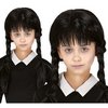 Wednesday Addams Fekete Fonott Paróka Frufruval Lányoknak