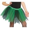 Zöld-fekete Boszorkány Tütü Szoknya Lányoknak Halloweenre, 30 cm