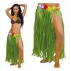Zöld Hawaii Női Szoknya Virágokkal,  75 cm
