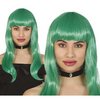 Zöld Vörös Bob Paróka Női Ördög Jelmezhez Halloweenre