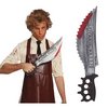 Zombiölő Fűrészelt Kés Jelmez Kiegészítő Halloweenre, 50 cm