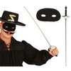 Zorro Maszk és Kard Szett Férfiaknak, 63 cm