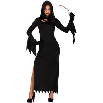 Sötét Kámzsás Női Jelmez Halloweenre