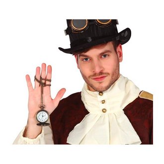 Steampunk Irizáló Zsebóra Lánccal