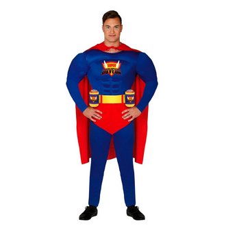 Super Buveur Szuperhős Férfi Jelmez Legénybúcsúra