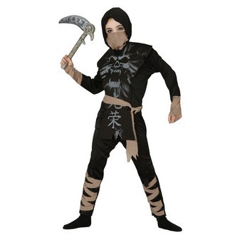 Szellem Nindzsa Fiú Jelmez Halloweenre