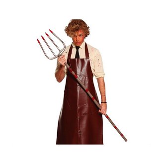 Szétszedhető Háromágú Szigony Kiegészítő Halloweenre, 155 cm