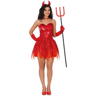 Szexi Ördög Női Jelmez Szett Halloweenre