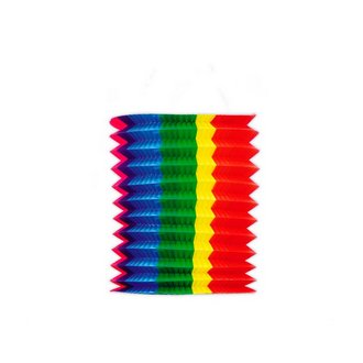 Színes Harmonika Papír Lámpás, 20 cm