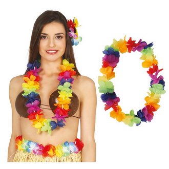 Színes Hawaii Virágfüzér Nyaklánc