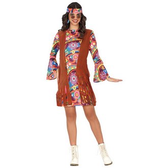 Színes Hippie Női Jelmez Szett Farsangra