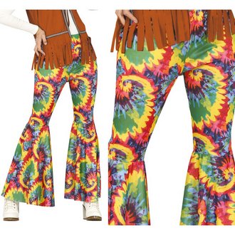 Színes Hippie Trapéznadrág Nőknek a 60-as Évekből