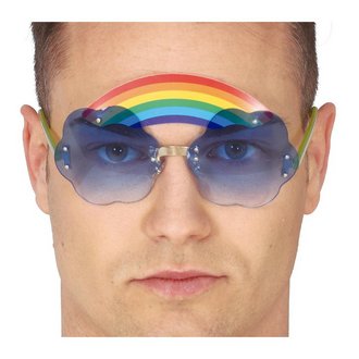 Szivárványos Szemüveg Felnőtt Unisex Partikra