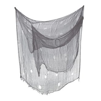 Szürke Szellemháló Dekoráció Halloweenre, 200x500 cm