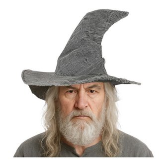 Szürke Varázsló Kalap Felnőtteknek Halloweenre