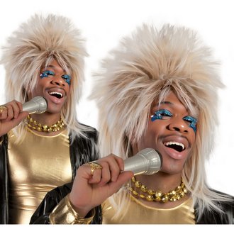 Tina Turner Stílusú Szőke Rock Paróka Férfiaknak