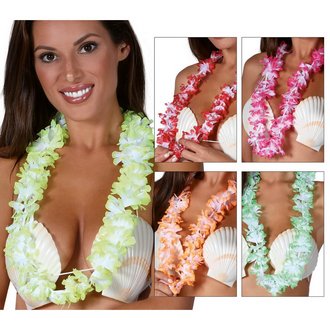 Többszínű Hawaii Virágfüzér Nyaklánc