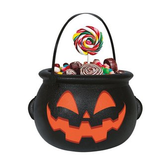 Tök Boszorkányüst Gyerekeknek Halloweenre, 16x20 cm