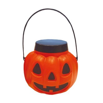 Tök Kosár Fedővel Halloweenre, 15 cm