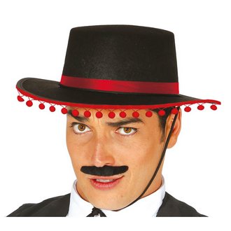 Unisex Cordobai Kalap Piros Bojtos Díszítéssel