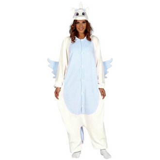 Unisex Kék Egyszarvú Kigurumi Jelmez Szett Felnőtteknek
