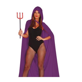 Unisex Orgonalila Bársony Kapucnis Köpeny, 130 cm