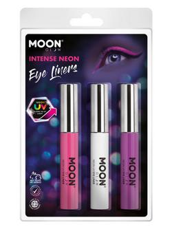 UV Neon Szemhéjtus - Rózsaszín, Fehér, Lila - 3 db-os, 10 ml