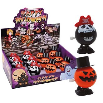 Válogatott Felhúzható Halloween Sétáló Figurák, 12 db, 7 cm