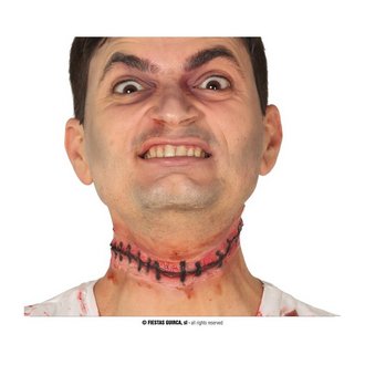 Varrt Latex Nyaksebhley Halloweenre, 25 cm