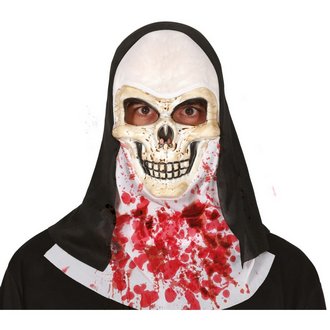 Véres Apáca Koponya Maszk Unisex Felnőtteknek Halloweenre