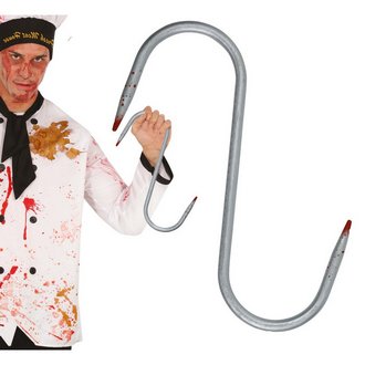 Véres Dupla Horog Kiegészítő Halloweenre, 33 cm