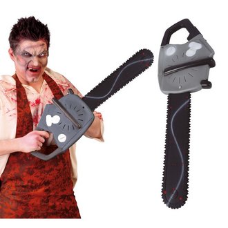 Véres Játék Láncfűrész Halloweenre, 70 cm